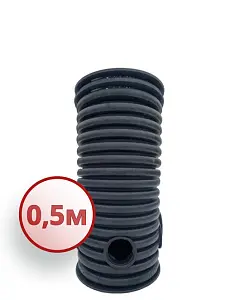 Дренажный колодец d400 h 500 с крышкой (отводы 200 мм) 1